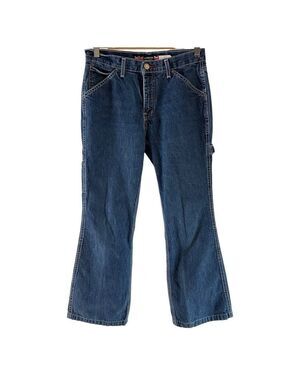 Vintage Authentic London blues carpenter jeans 100% cotton wide leg high rise 29